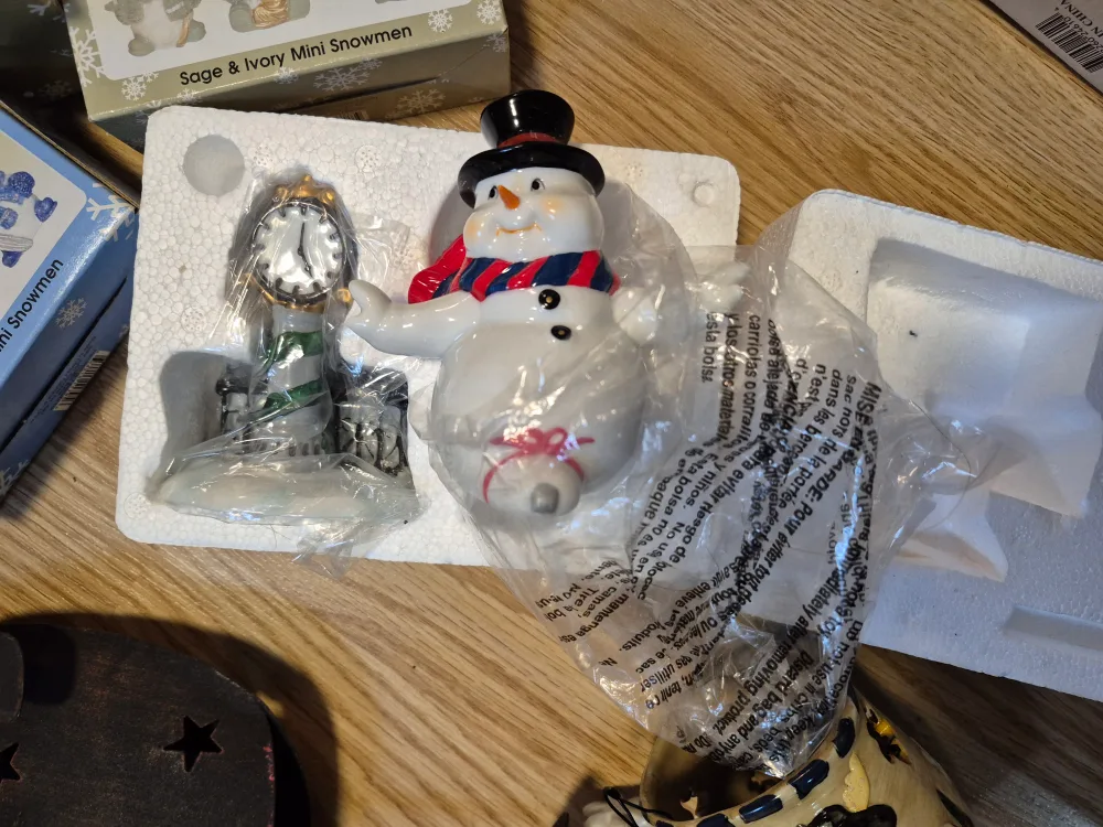 CHRISTMAS DECOR LOT(MOSTLY SNOWMAN THEME).. image indicator(5)