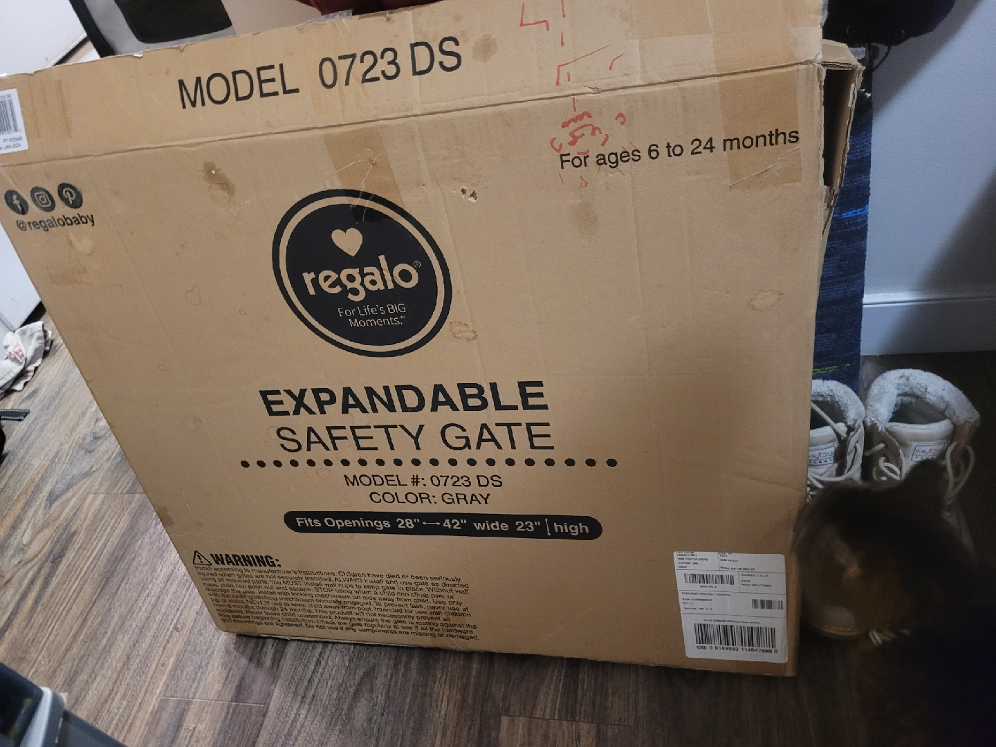 Regalo 0723 DS Expandable Safety Gate - Grey - photo 2