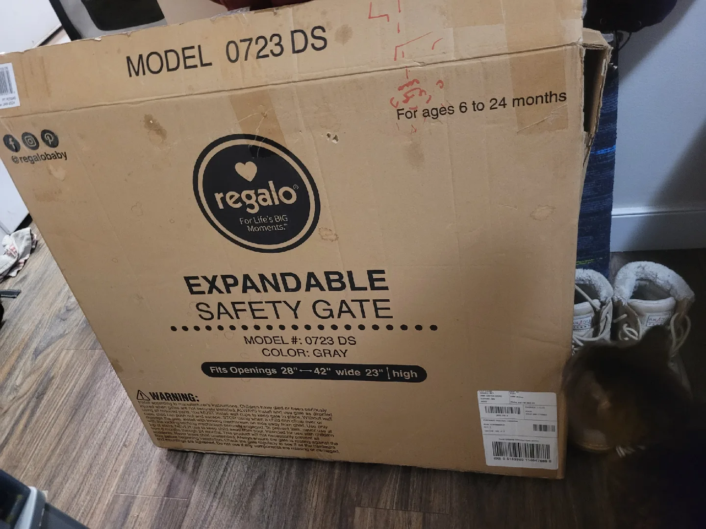 Regalo 0723 DS Expandable Safety Gate - Grey image indicator(2)