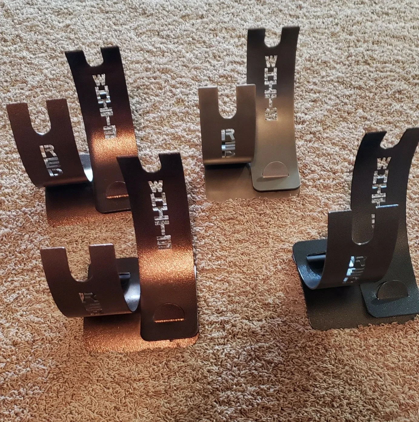 Red and White wine countertop racks.Quite heavy.$15 each