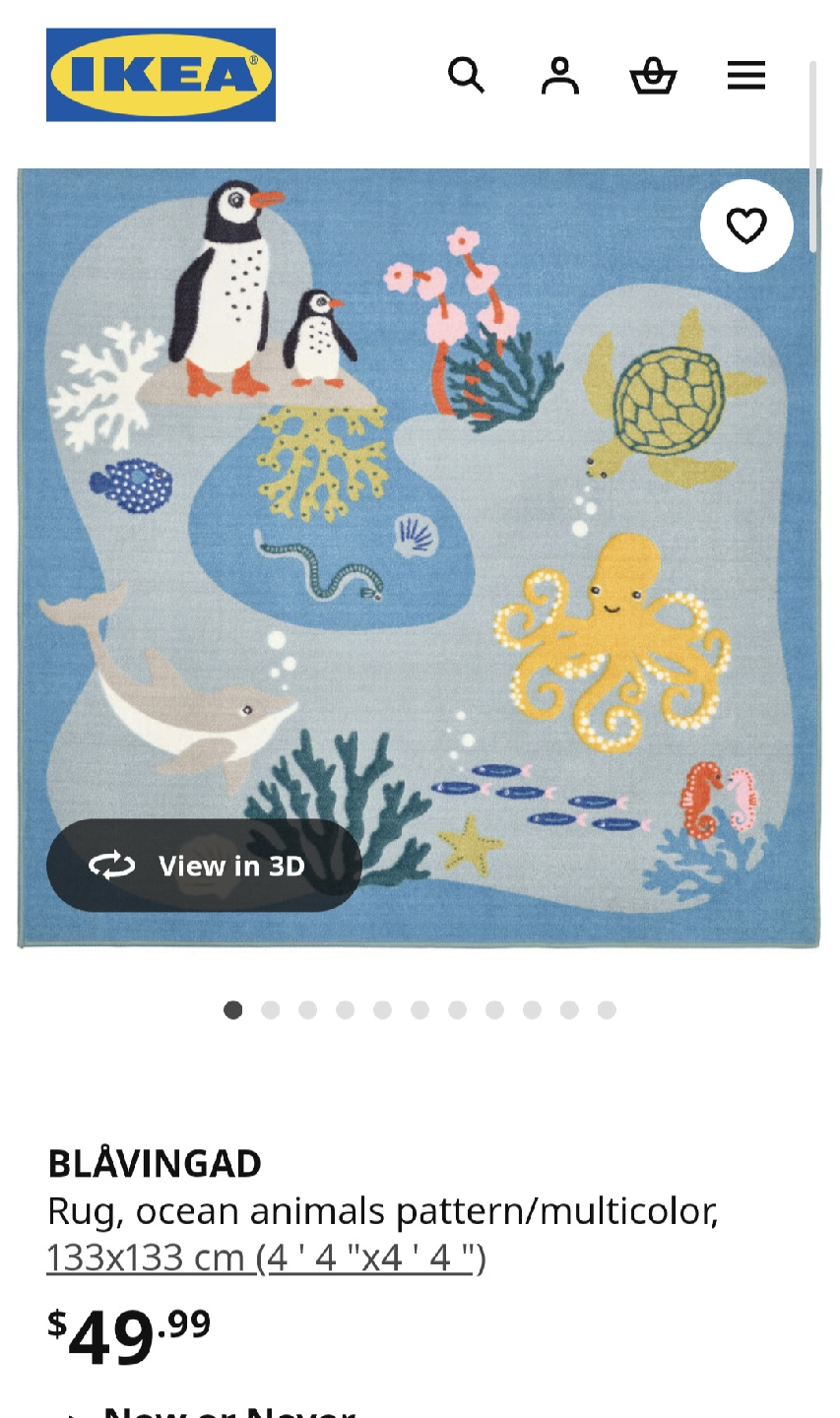 IKEA BLÅVINGAD Rug - photo 2