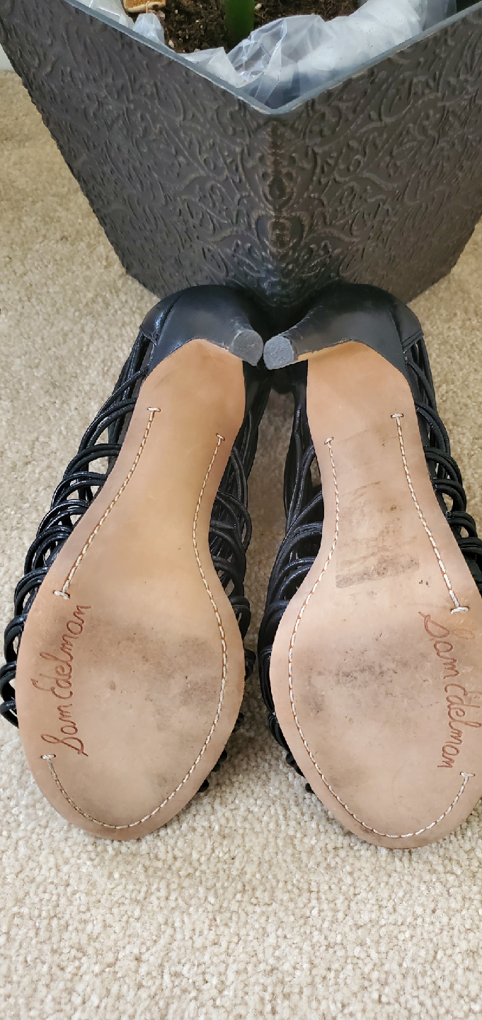 Sam Edelman Black Heels, Size 9.5 - photo 3