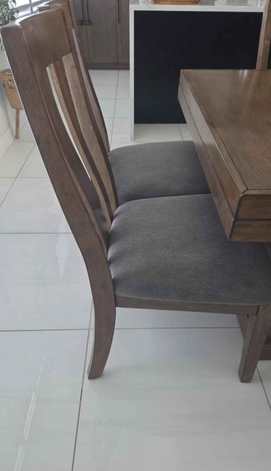 Dining Table with 6 Chairs - Wood - photo 2