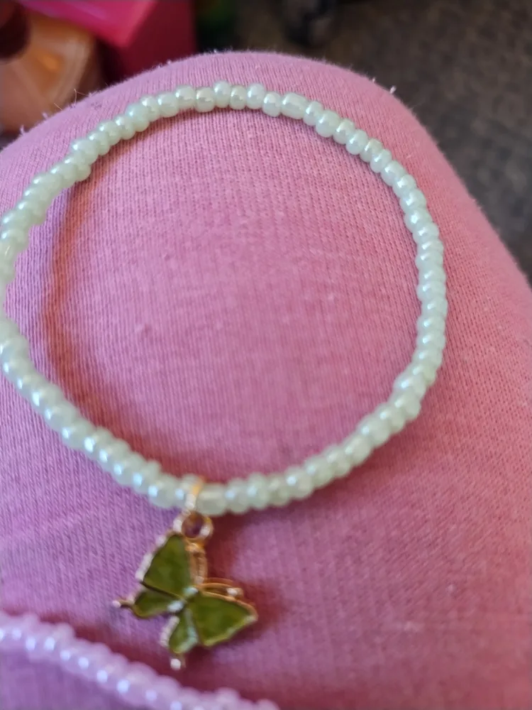 Butterfly Beaded Bracelets - Set of 5 image indicator(5)