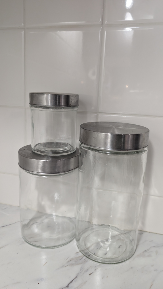 Glass Kitchen Canister Set