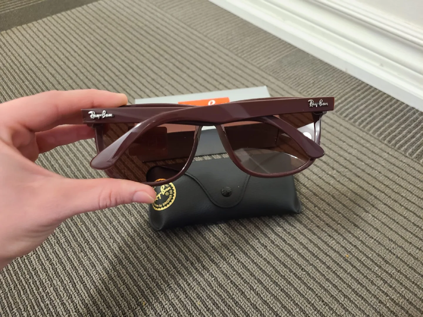 Ray-Ban ORB4147 Boyfriend Dark Violet Sunglasses image indicator(6)