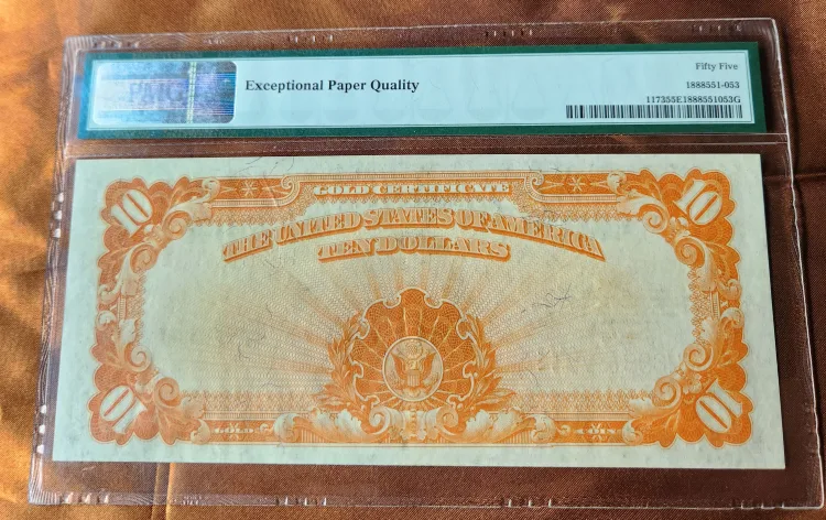 $10 1922 Gold Certificate image indicator(5)