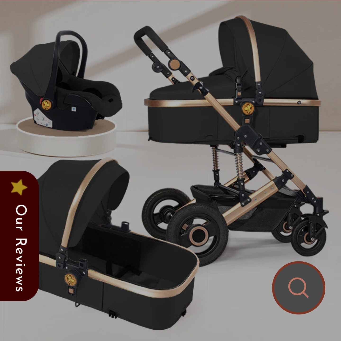 happy gira 3 in one stroller system
