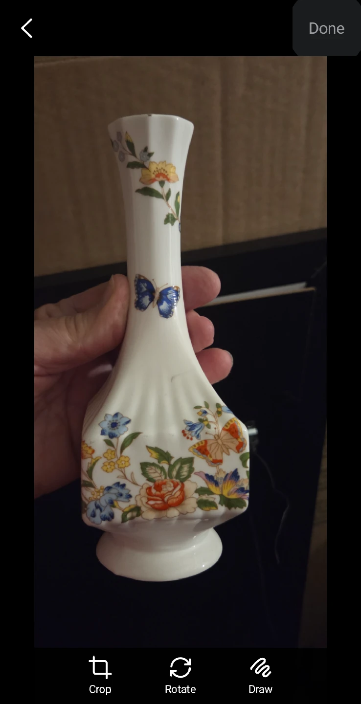Aynsley Cottage Garden Porcelain Bud Vase