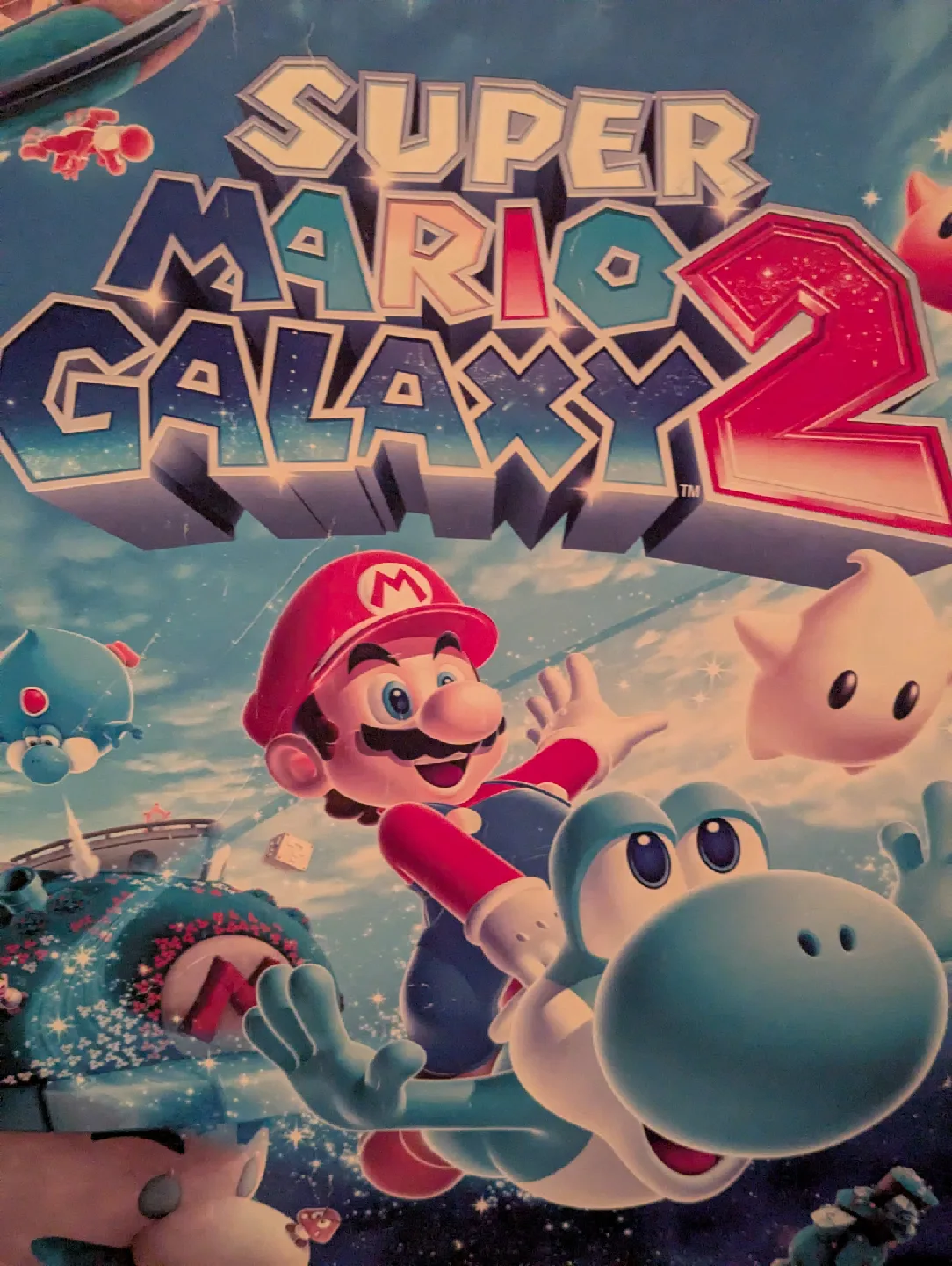 Super Mario Galaxy 2 Poster on frame 22 x 30 🥕 image indicator(2)