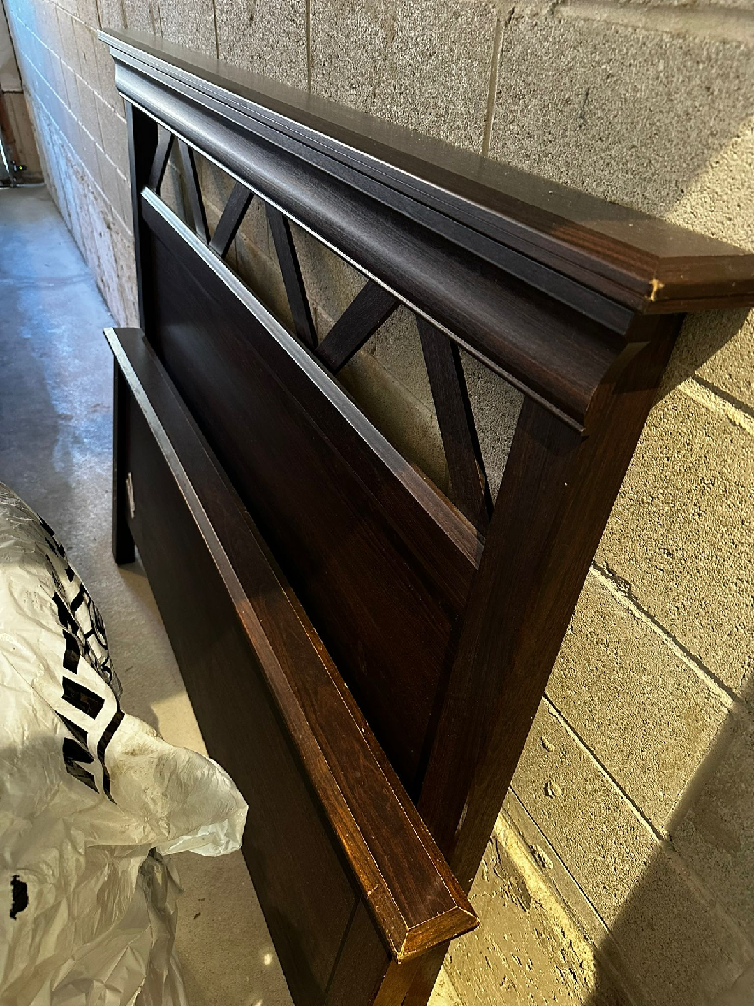 Dark Wood Queen Bed Frame