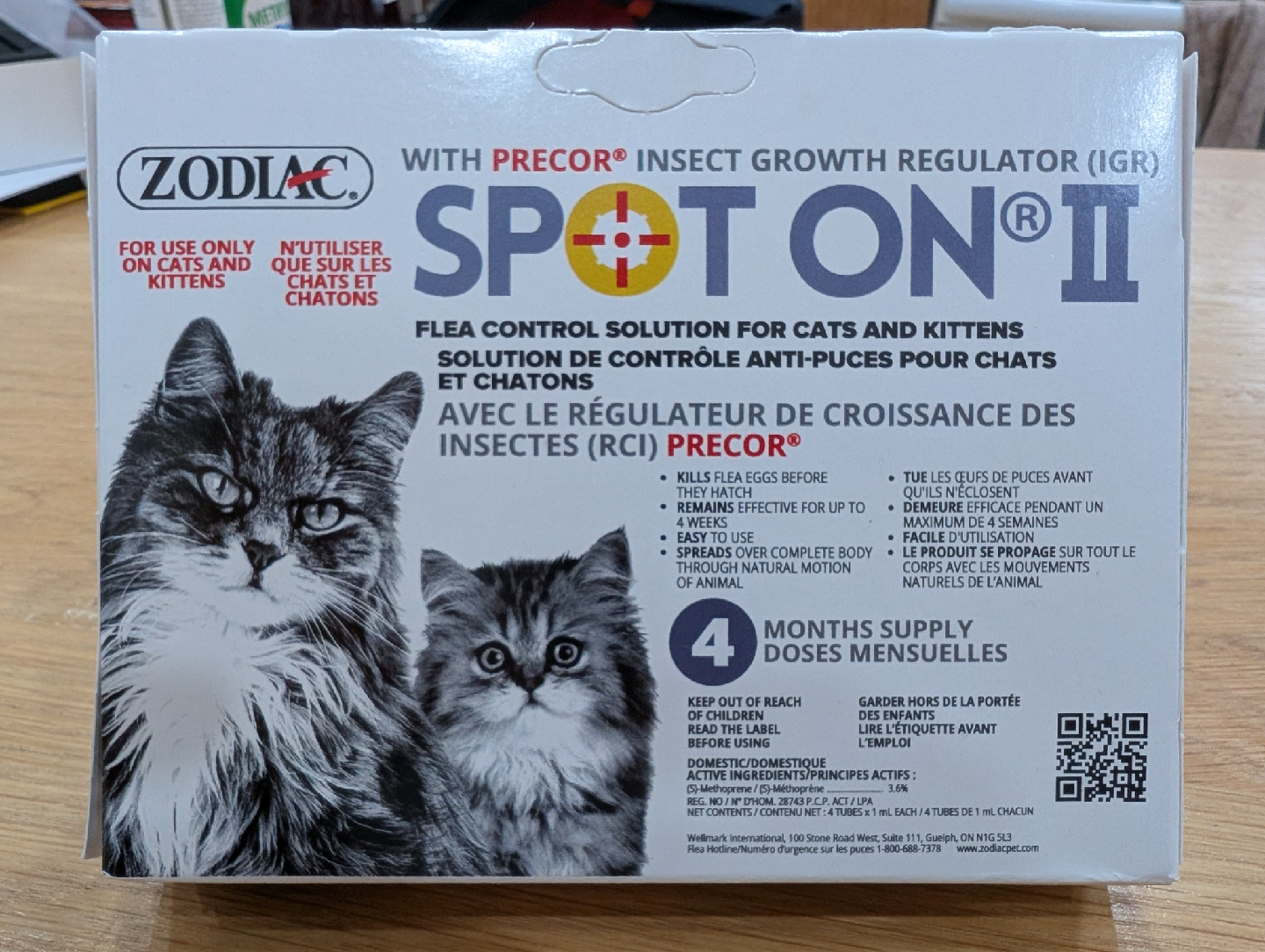 Zodiac Spot On II Flea Control for Cats & Kittens