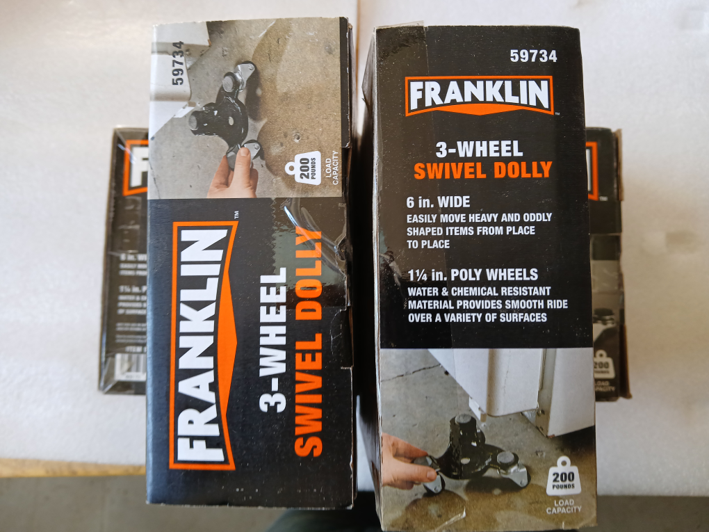 NEW Franklin 3-Wheel Swivel Dolly Set (4 pcs) Heavy Duty Movers - photo 3