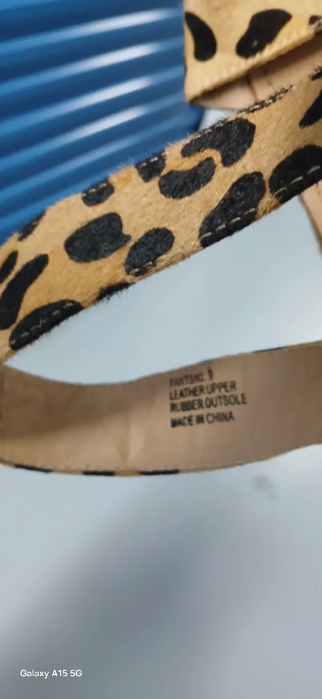 Steve Madden Leopard Print Wedge Sandals - Size 9 image indicator(4)