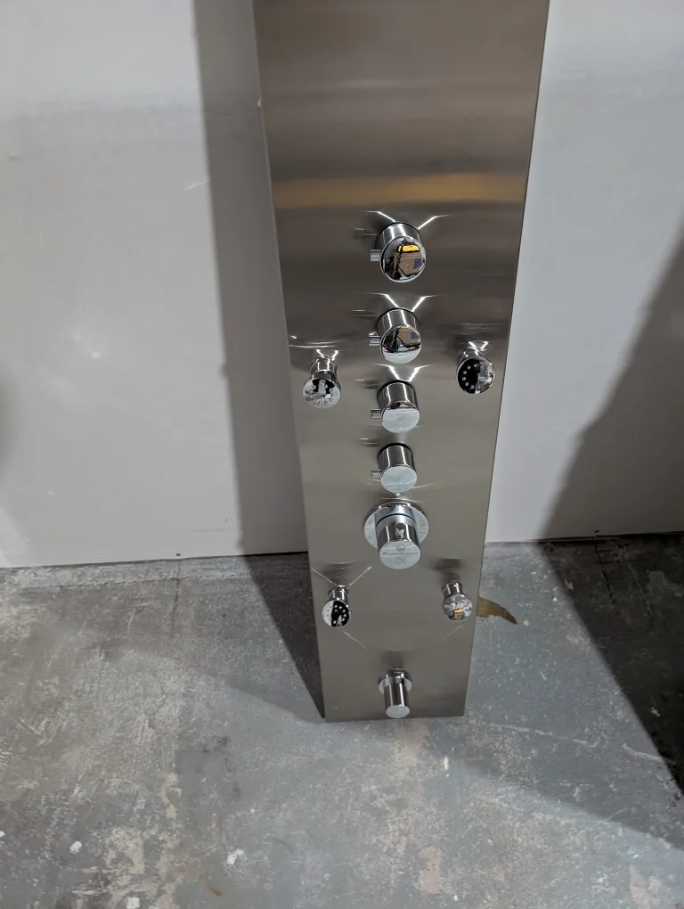 Brand New Brushed Nickel Rainfall Shower Panel For Sale image indicator(5)