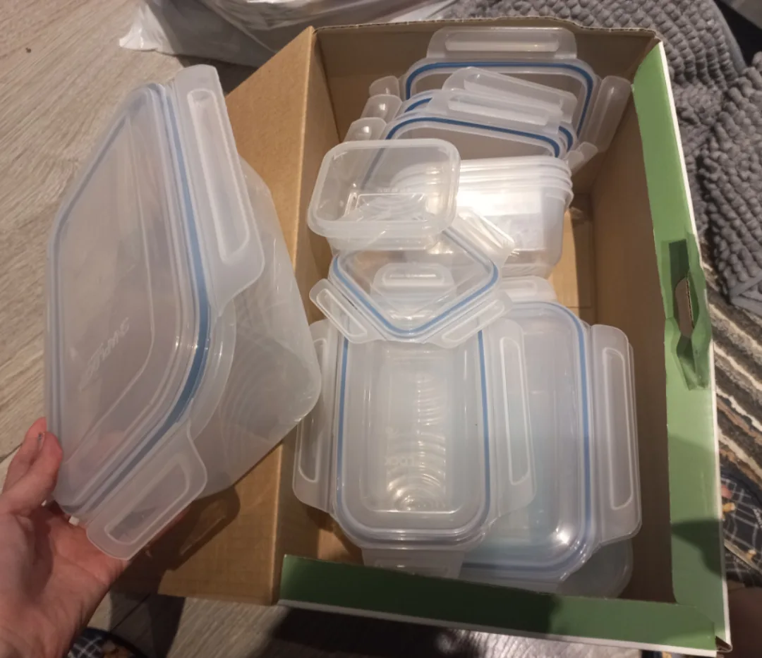 Unused food storage containers thumbnail