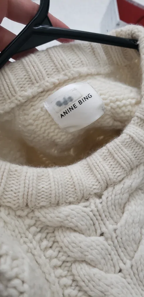 Anine Bing Cable Knit Sweater image indicator(3)