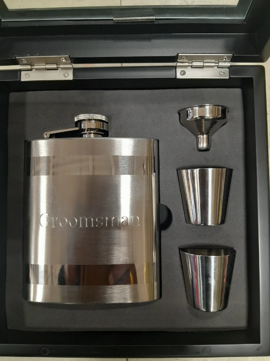 Groomsman Flask Set with Shot Glasses and Funnel thumbnail