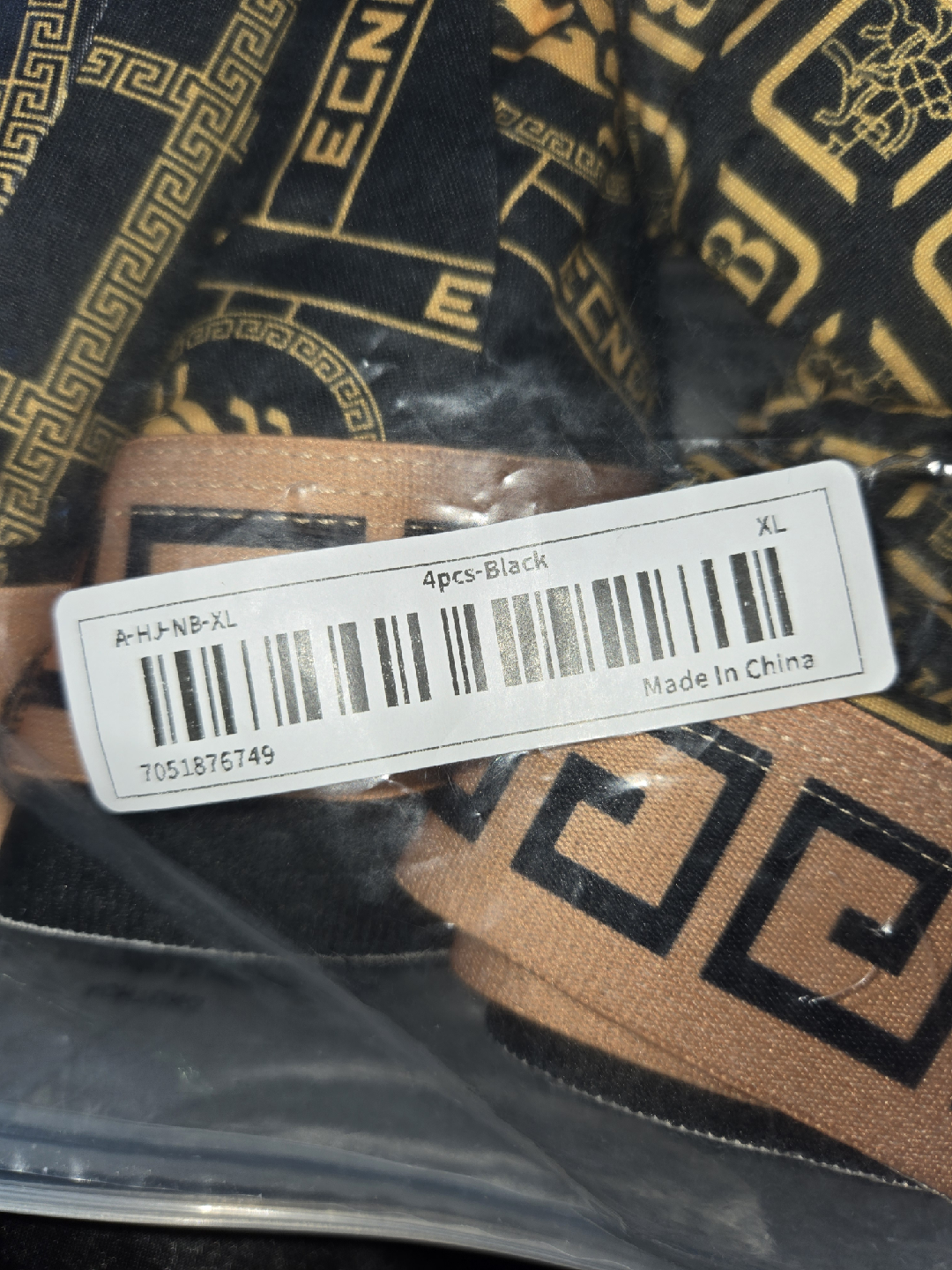 New 4pcs Black & Gold Men's Boxer Briefs - Size XL✨️🩲 - photo 3