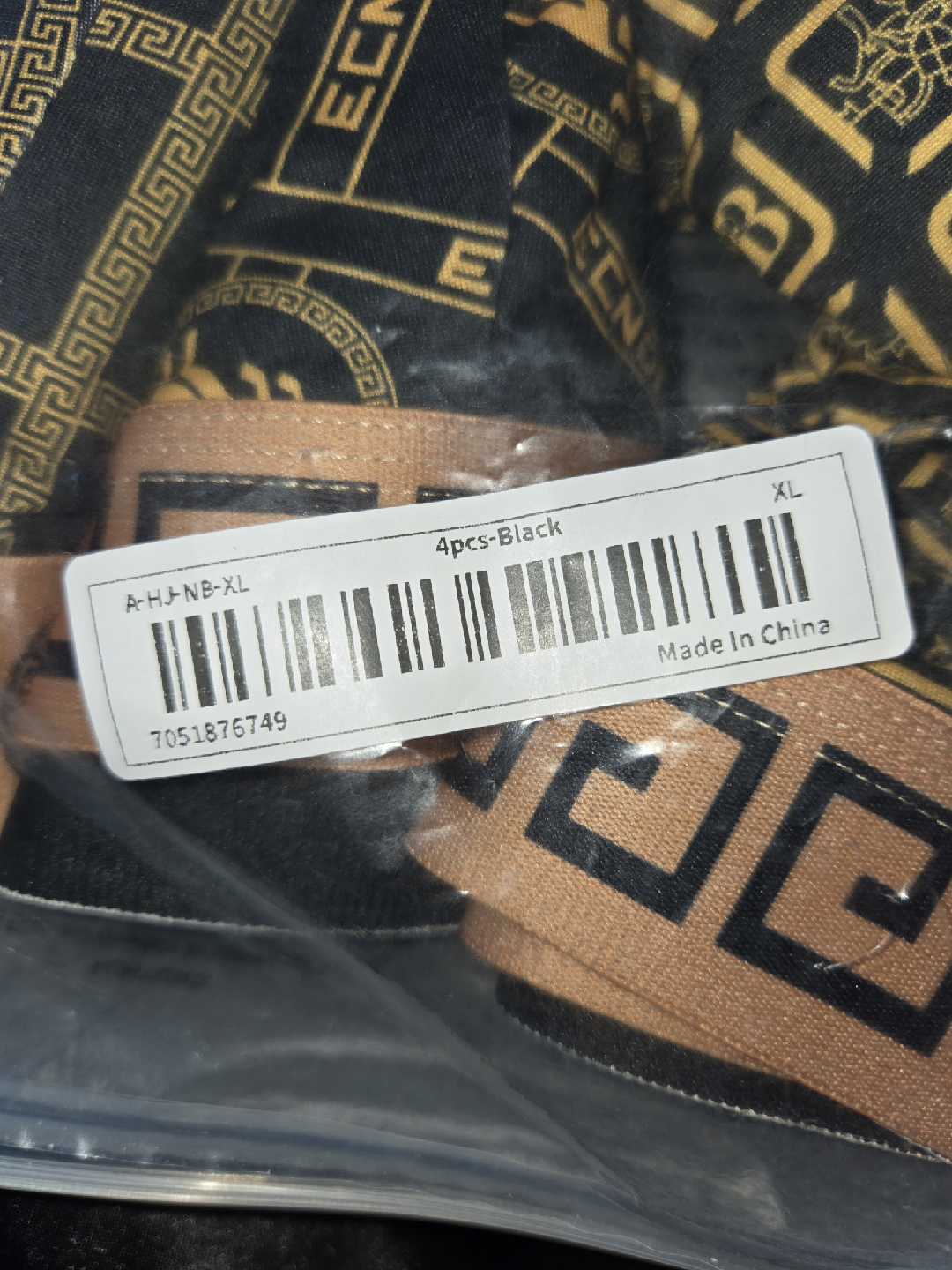 New 4pcs Black & Gold Men's Boxer Briefs - Size XL✨️🩲 - photo 5