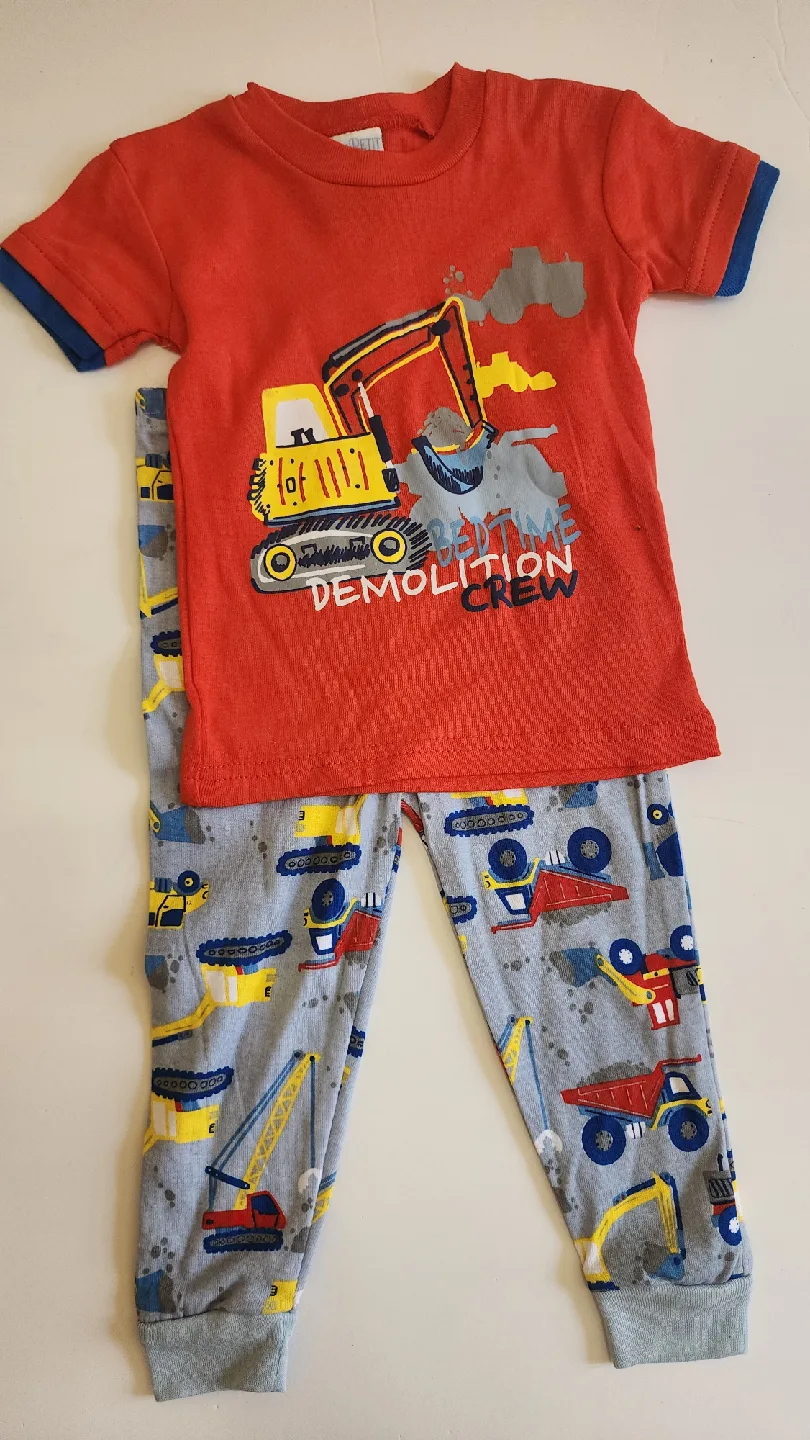 Kids' Bedtime Demolition Crew Pajama Set-2T image indicator(2)