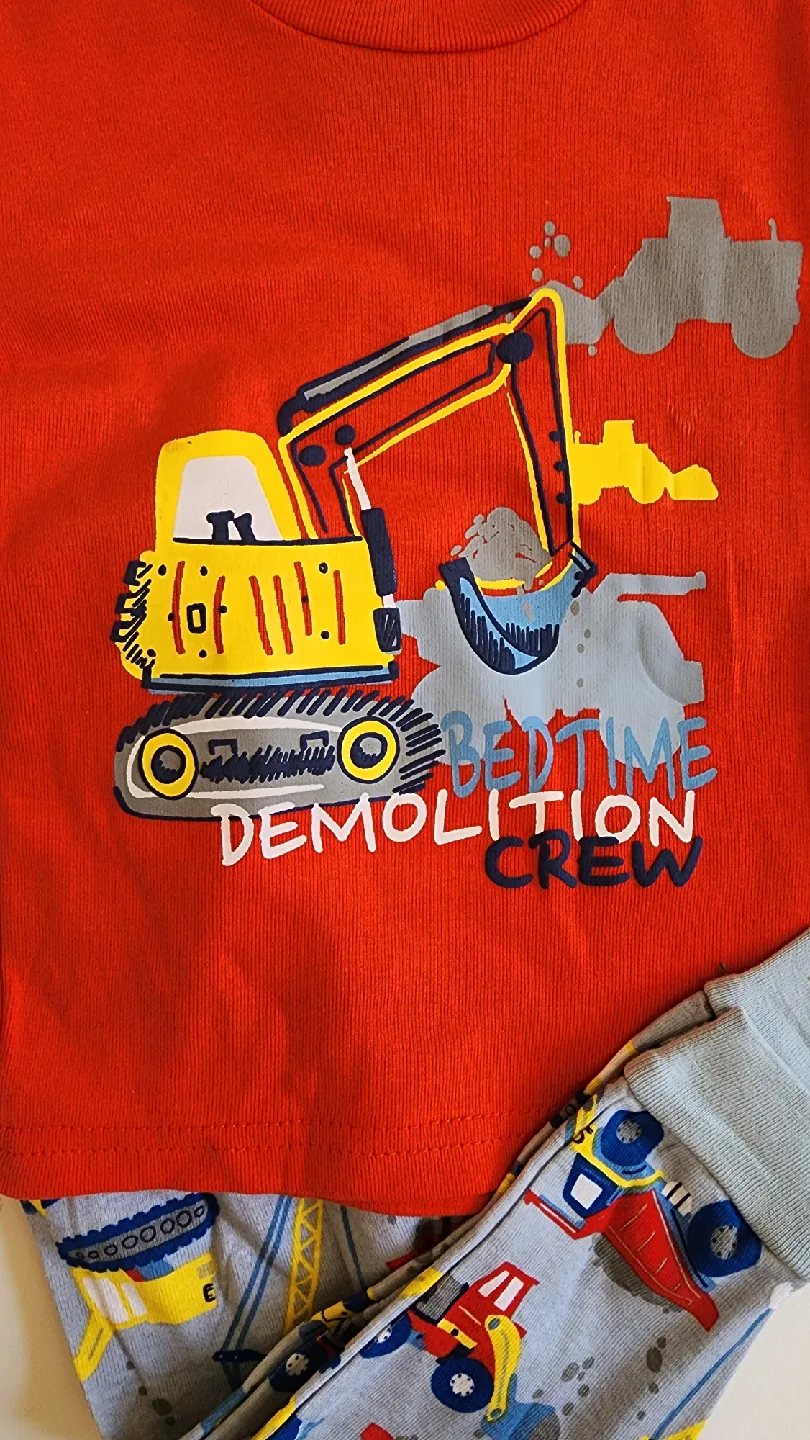 Kids' Bedtime Demolition Crew Pajama Set-2T image indicator(3)