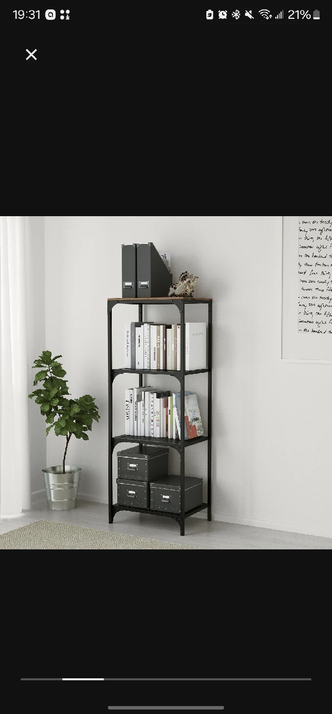 IKEA FJÄLLBO Shelf Unit - Black, 51x136 cm - photo 5