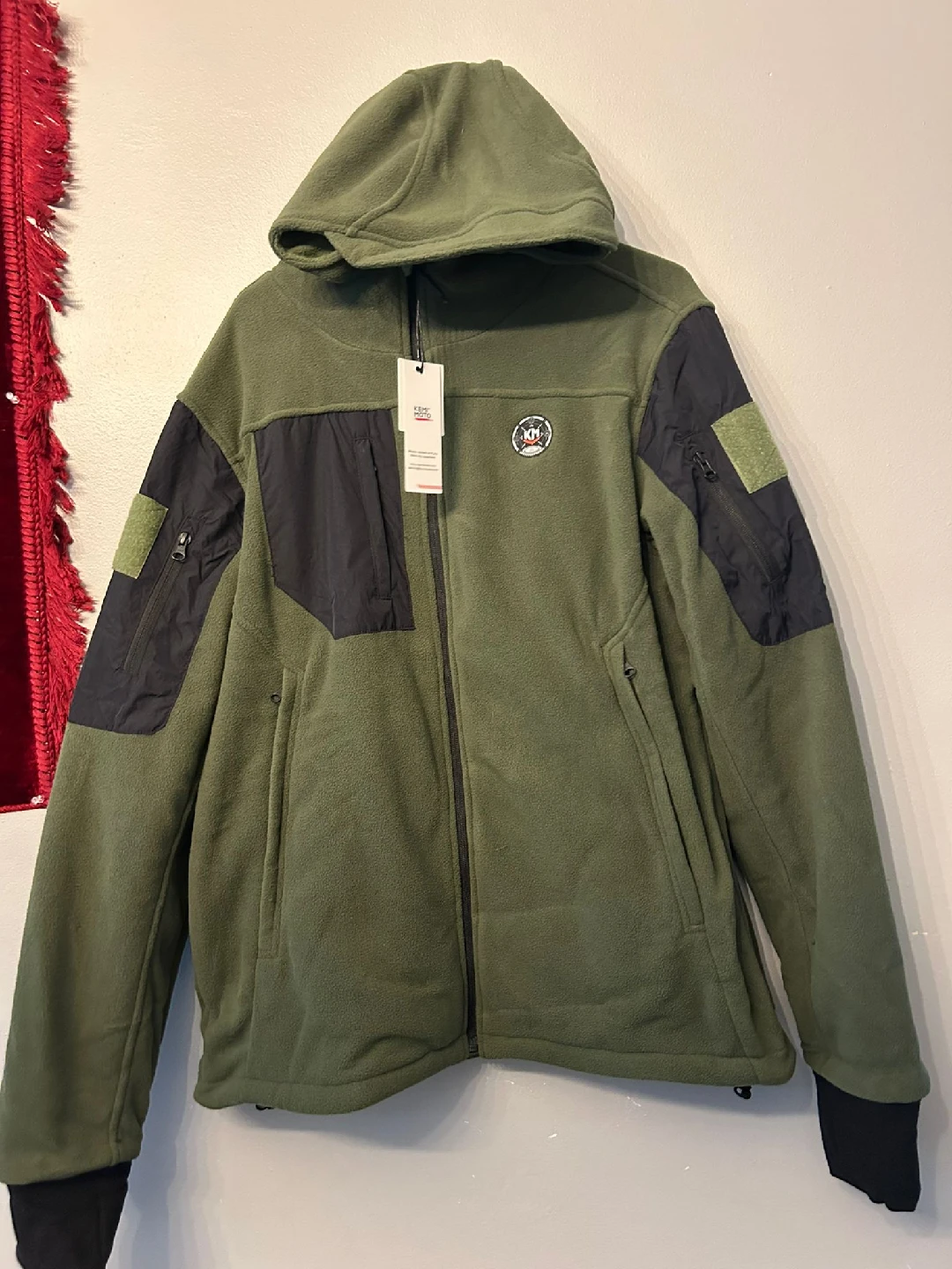 KEMIMOTO Heated Fleece Jacket - XL - Olive Green