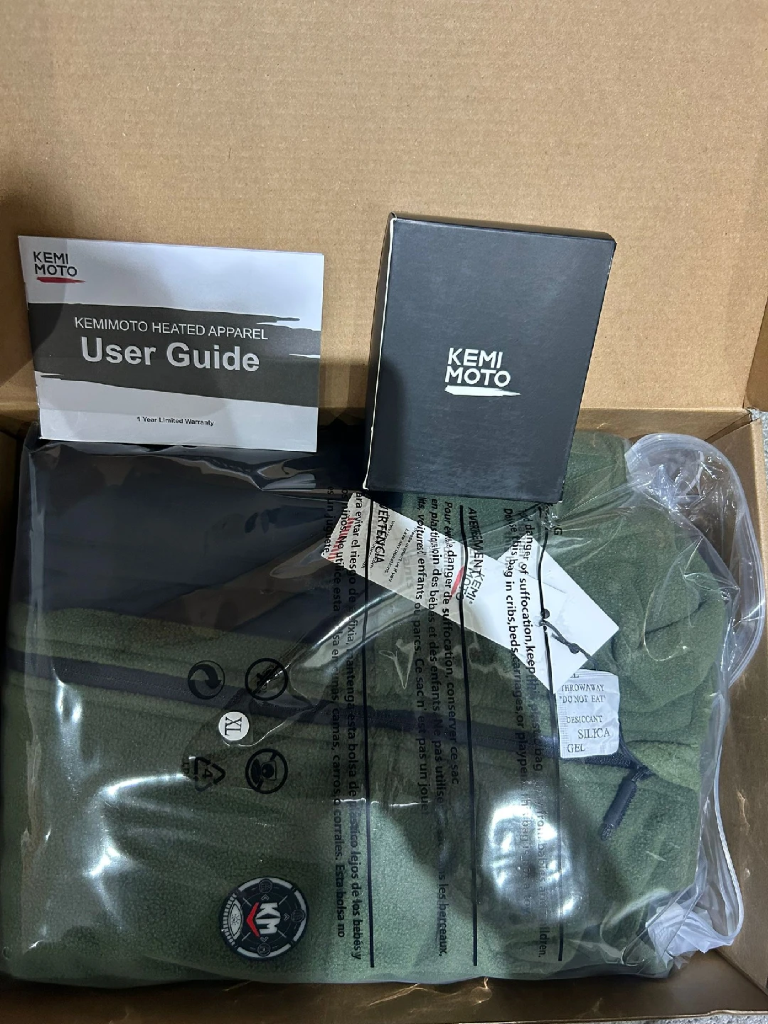 KEMIMOTO Heated Fleece Jacket - XL - Olive Green - photo 2