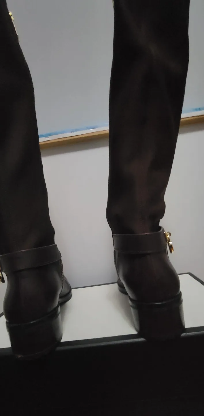 Michael Kors Brown Leather Knee High Boots image indicator(4)