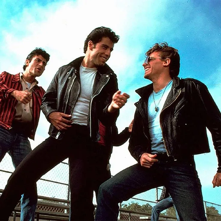 Halloween Costume Black Leather 'T-Birds' Jacket and aviators image indicator(5)