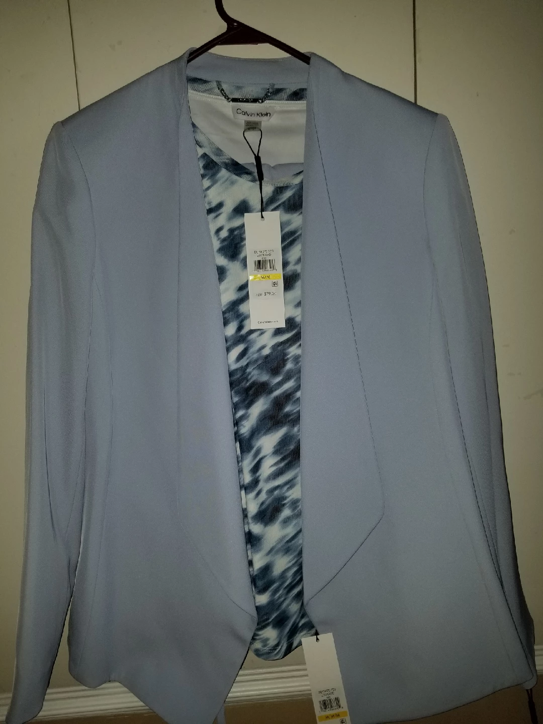 New Calvin Klein Blazer, Top, and Pants Set