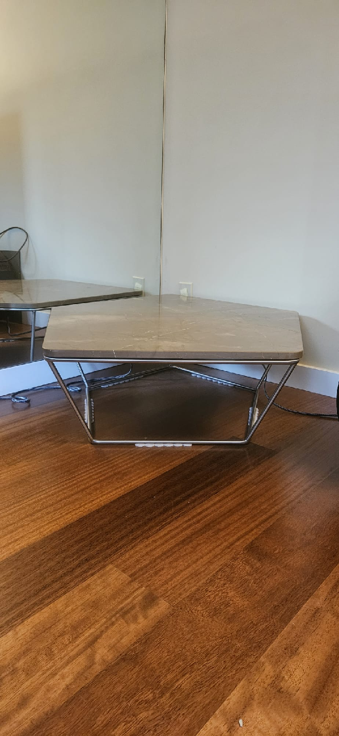 Natuzzi Italia Chocolat Coffee Table - Gray Marble