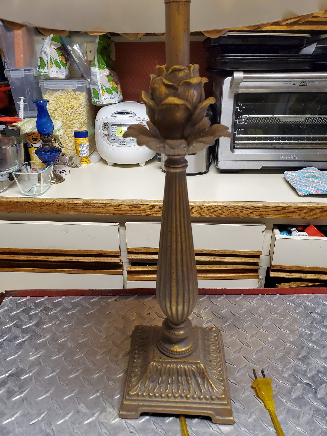Vintage Floral Accent Table Lamp - photo 3