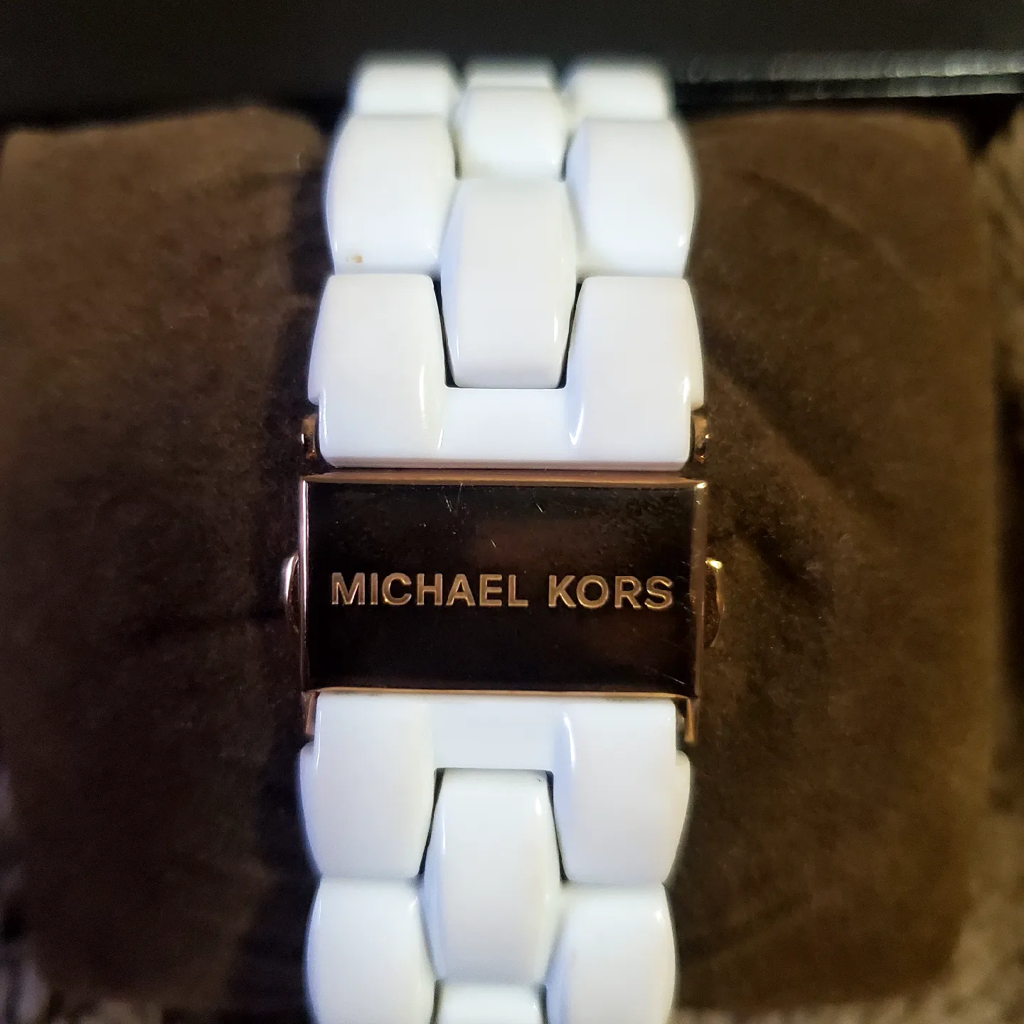 Michael Kors Ladies White Ceramic Watch image indicator(4)