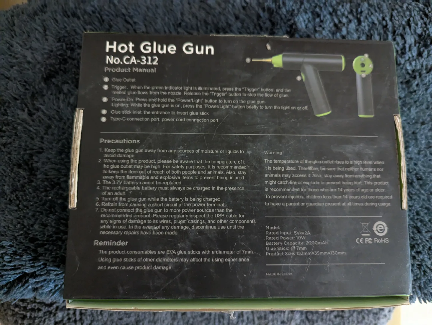 Hot Glue Gun No.CA-312 image indicator(4)