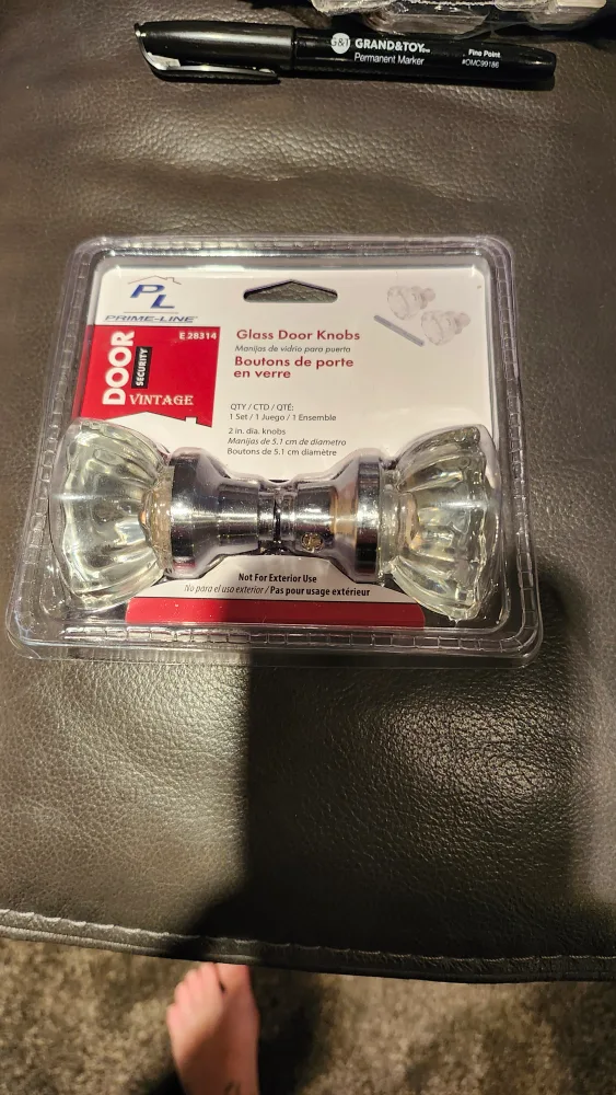Prime-Line E 28314 Glass Door Knobs - New in Package! image indicator(2)