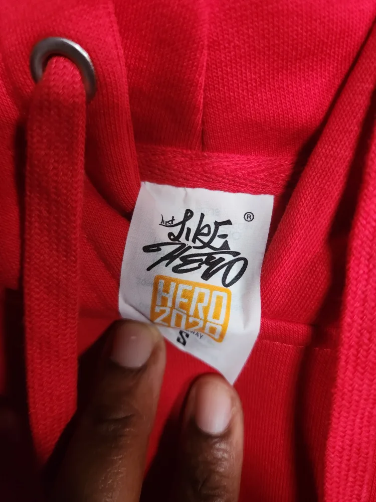Just Like Hero 2020 Red Hoodie - Size S image indicator(5)