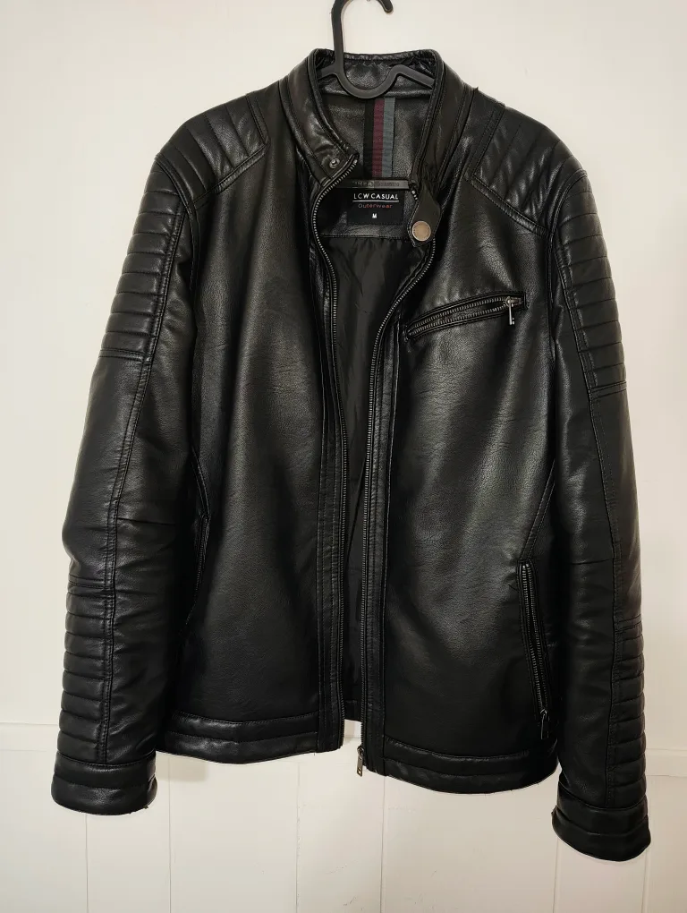 Casual Faux Leather Jacket - Size M thumbnail