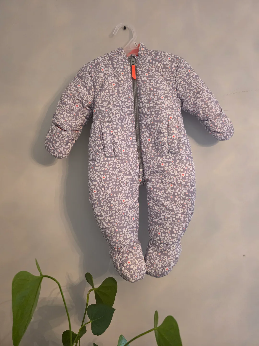 Floral Baby Snowsuit thumbnail