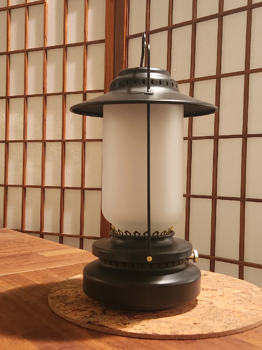 Black Tabletop Lantern with Charger image indicator(2)