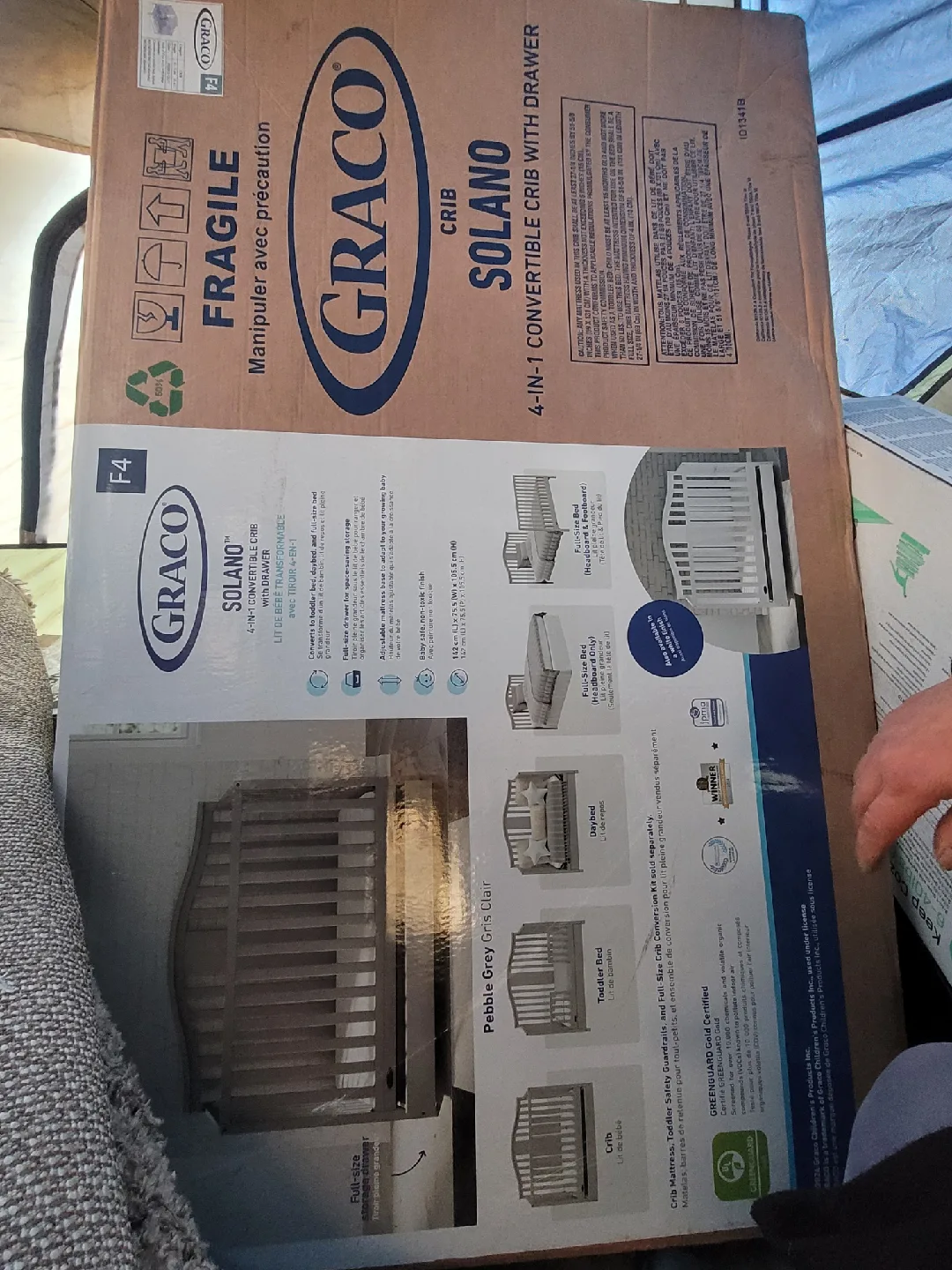 Graco Solano 4-in-1 Convertible Crib With Drawer image indicator(3)