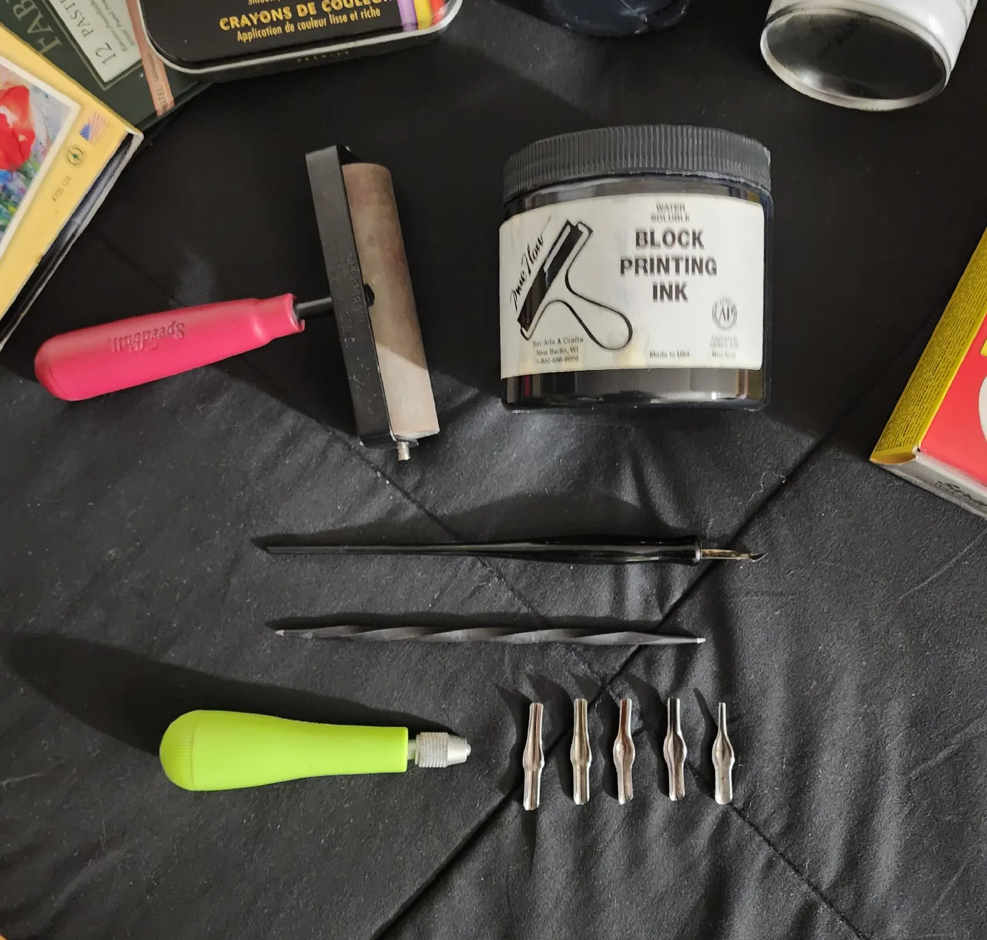 Art Supplies: Ink, Paint, Pencils, Transfer Paper image indicator(5)