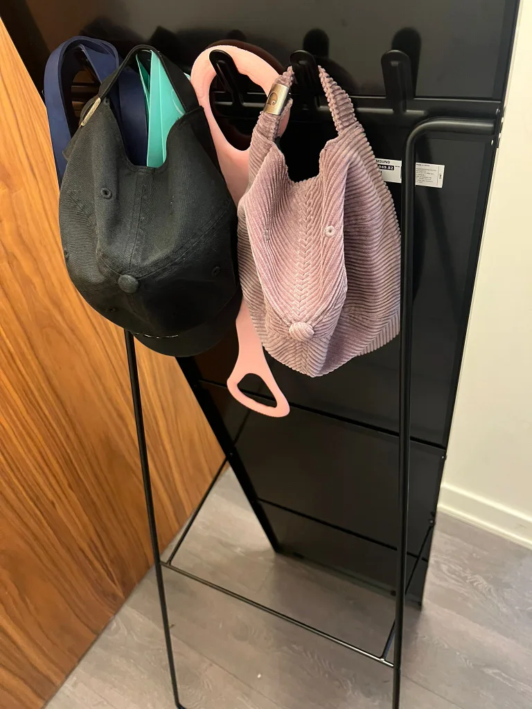 IKEA KARMSUND Standing Mirror, Black image indicator(3)