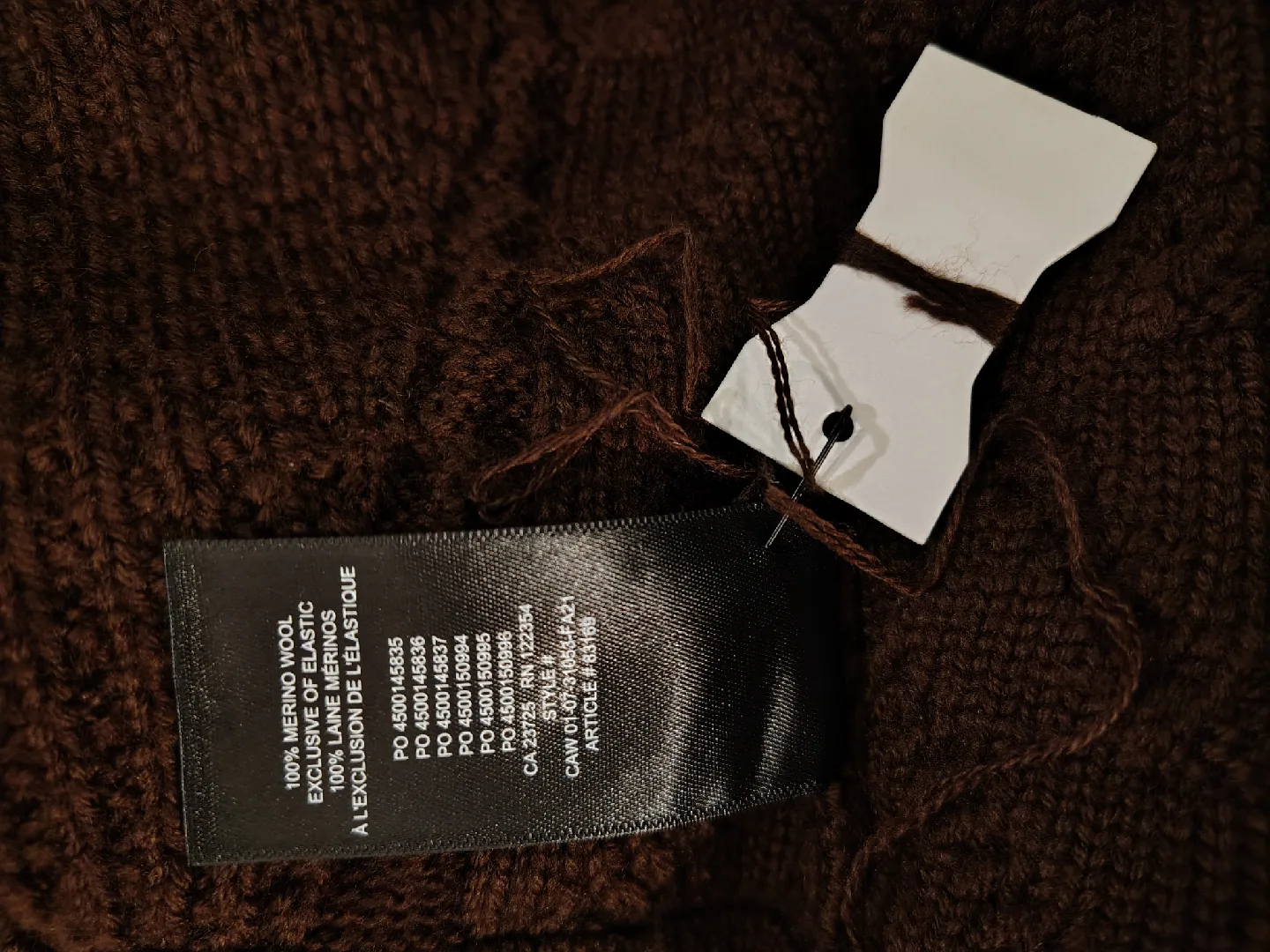 Babaton Brown 100% Merino Wool Skirt image indicator(4)