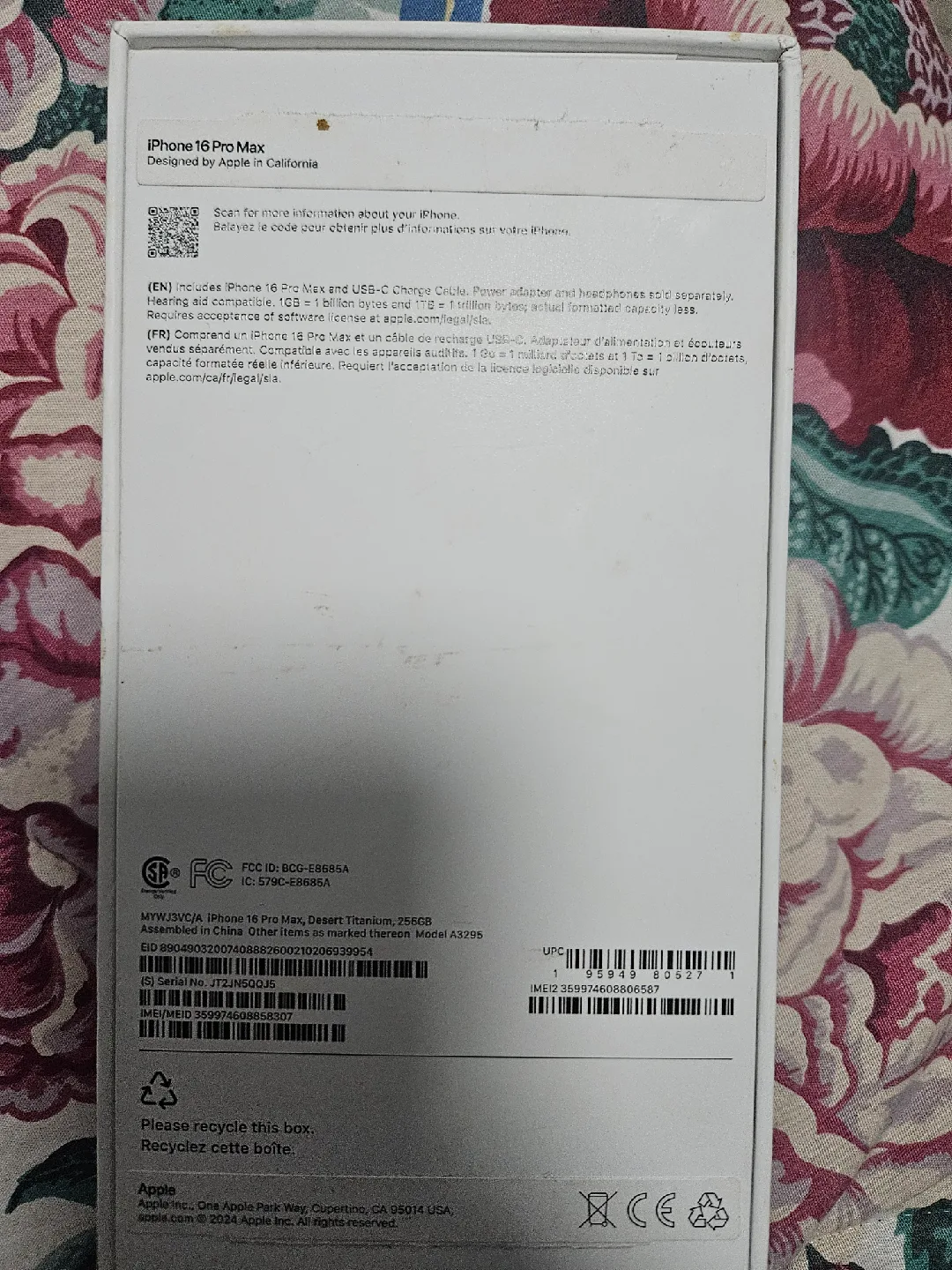 #Cleanout iPhone 16 Pro Max Desert Titanium 256GB (Box Only) image indicator(2)