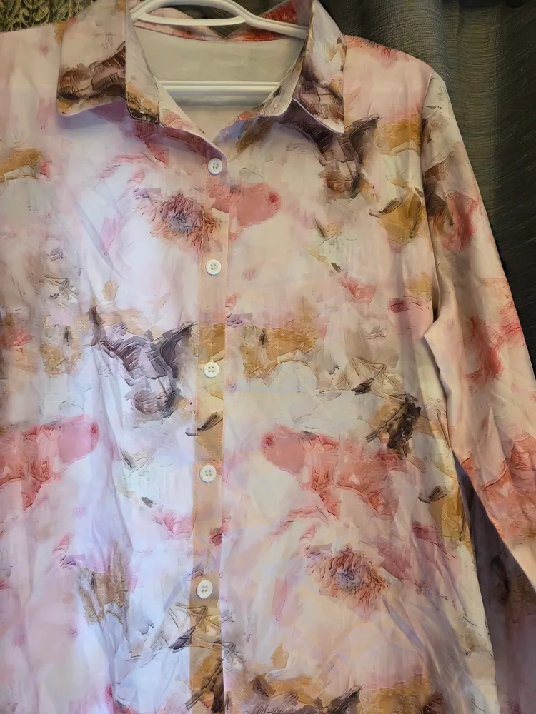 Floral Button-Up Long Sleeve Shirt image indicator(3)