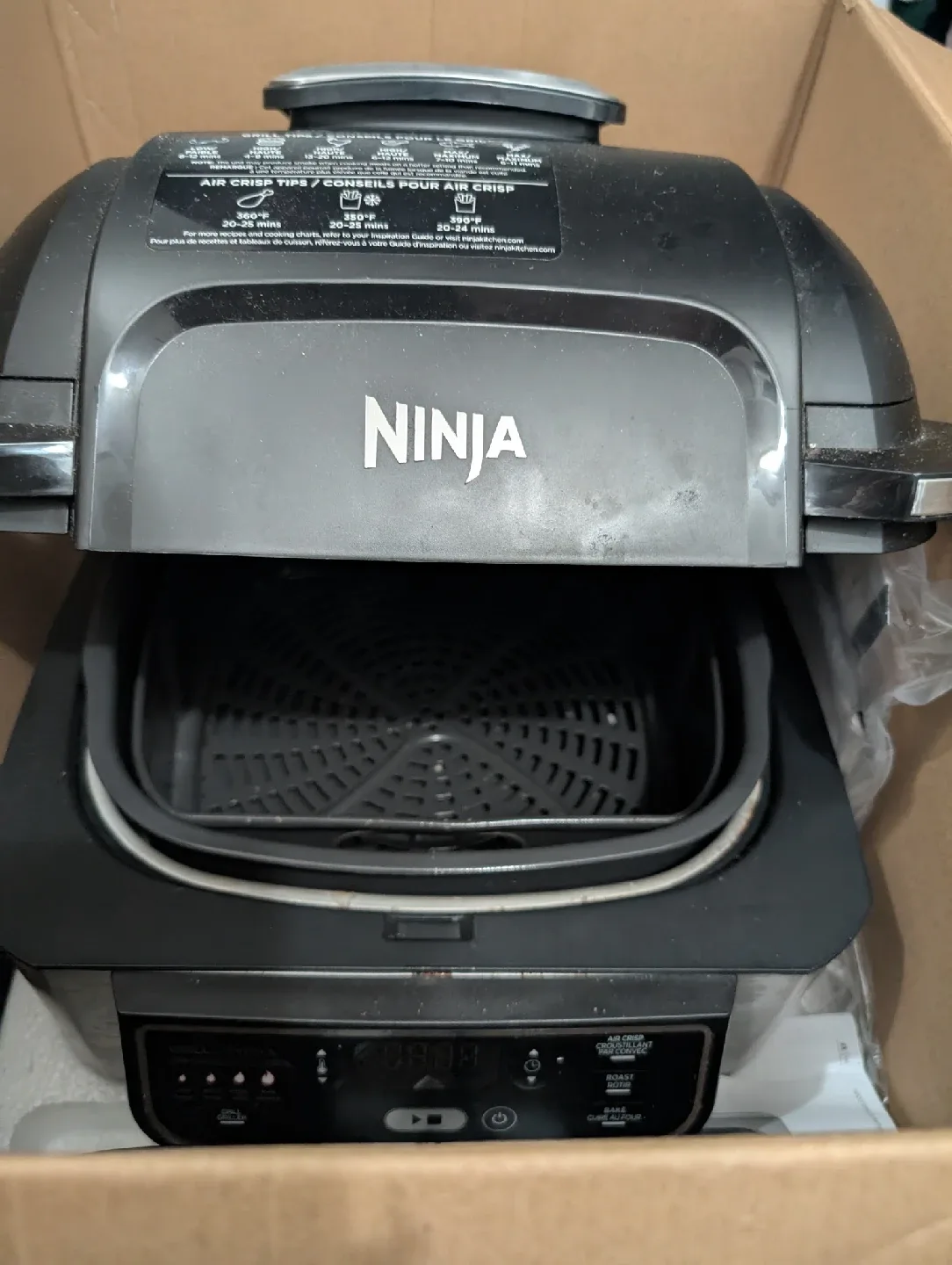Ninja Foodi 4-in-1 Indoor Grill/Air Fryer - Like New image indicator(4)