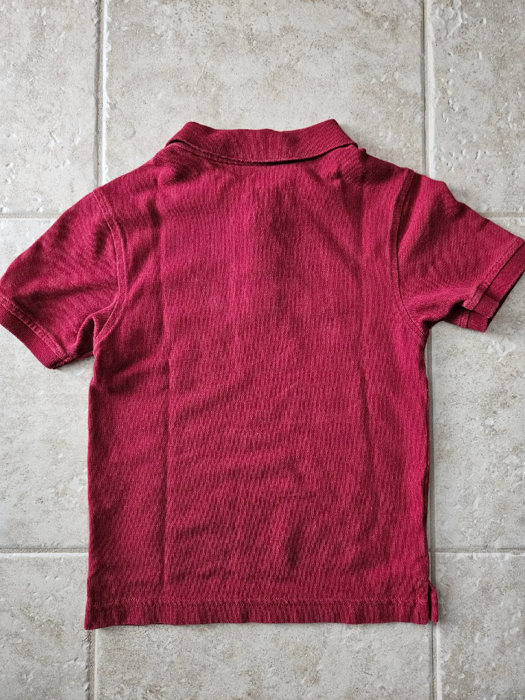 Kids Size 7X Nautica Burgundy Polo Shirt image indicator(2)