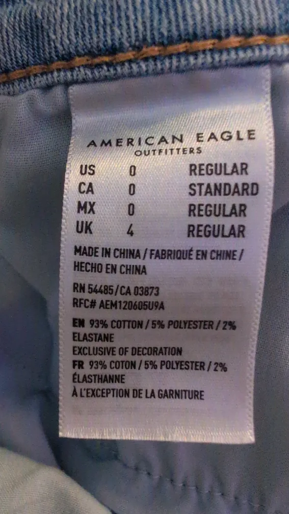 American Eagle Denim Mini Skirt - Size 0 image indicator(2)